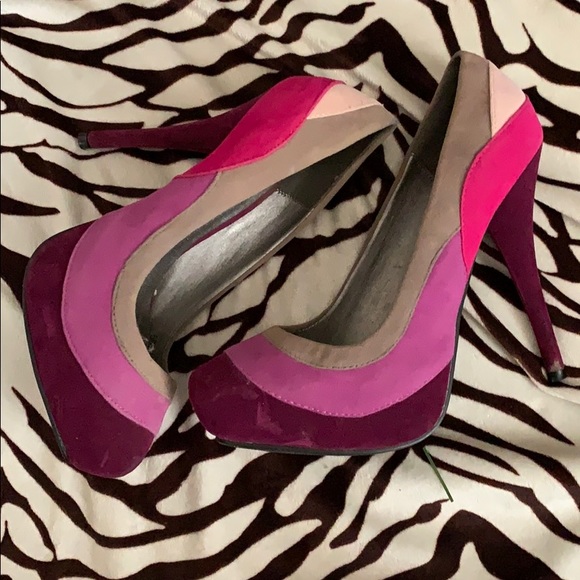 Charlotte Russe Shoes - Multi-pink heels